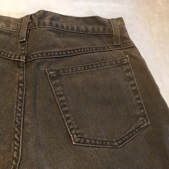 Vintage BIG ACE BRAND Black Denim Shorts Size 9 - Picture 3 of 7